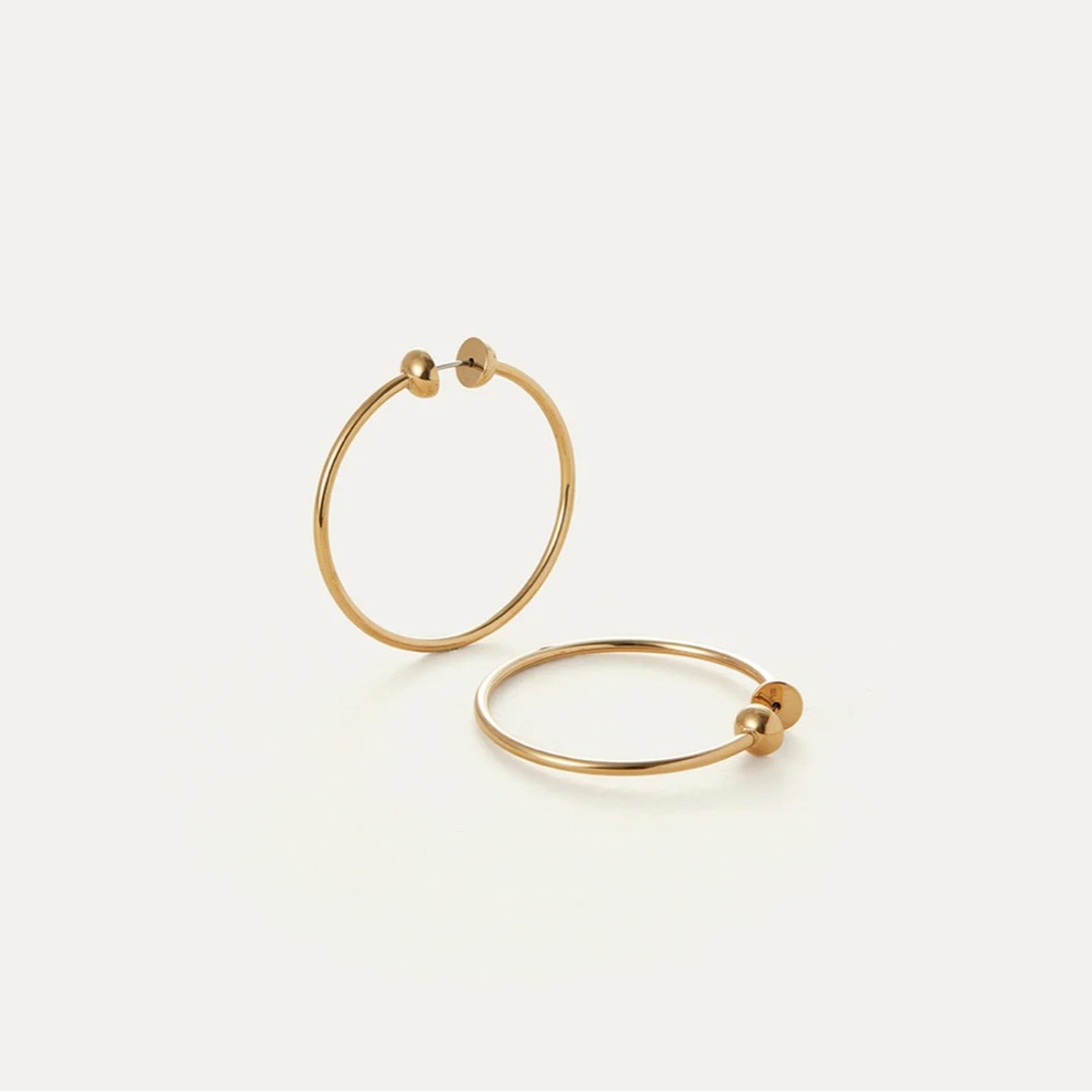Jenny Bird Icon Hoops - Small in Gold